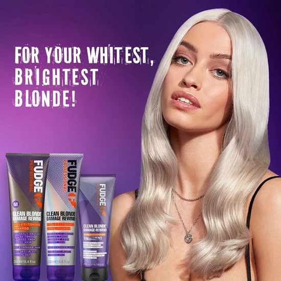 Fudge Professional Clean Blonde Damage Rewind Shampoo 250ml