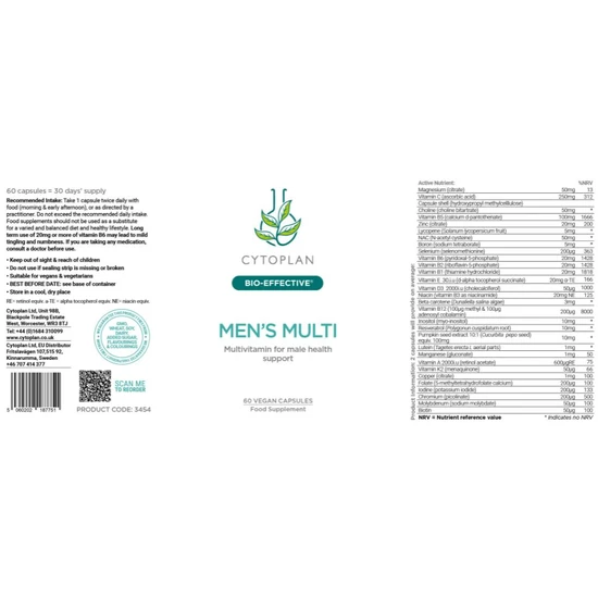 Cytoplan Men's Multi Capsules 60 Capsules