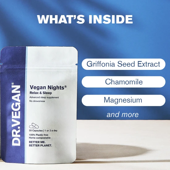 Dr Vegan Nights Relax & Sleep Capsules 30 Capsules