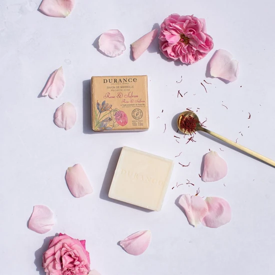 Durance Rose & Saffron Marseille Soap 100g