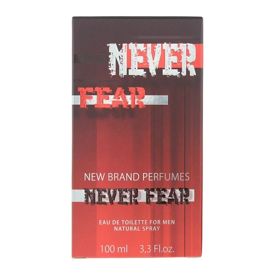 New Brand Never Fear For Men Eau De Toilette 100ml