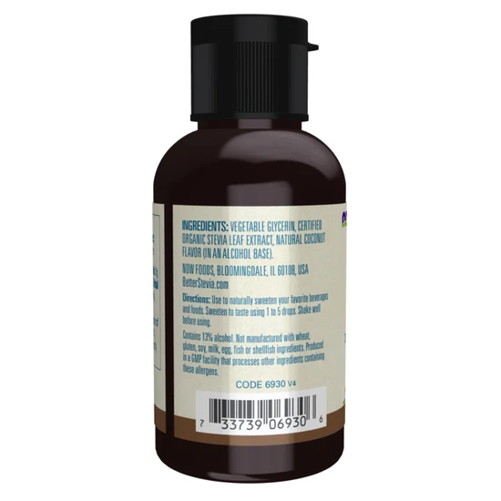 NOW Foods Better Stevia Liquid Coconut 59ml