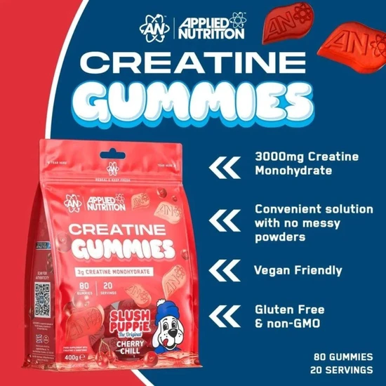 Applied Nutrition Creatine Cherry Hill Gummies 80 Gummies