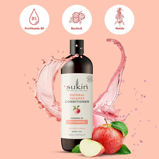 Sukin Natural Apple Balance Conditioner Powered By Provitamin B5 500ml
