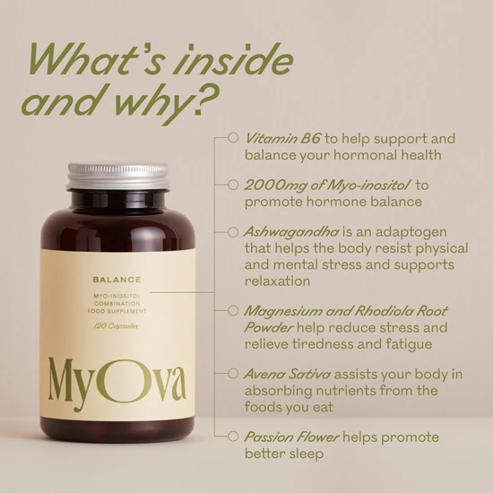 MyOva Balance Capsules 120 Capsules