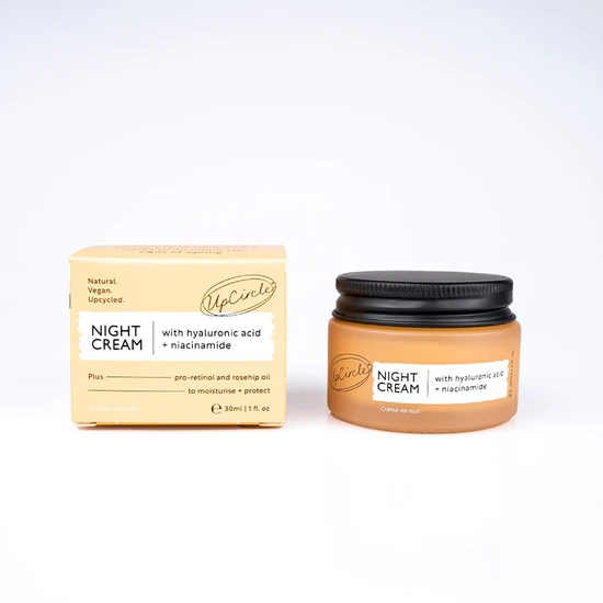 UpCircle Beauty Night Cream With Hyaluronic Acid & Niacinamide 30ml