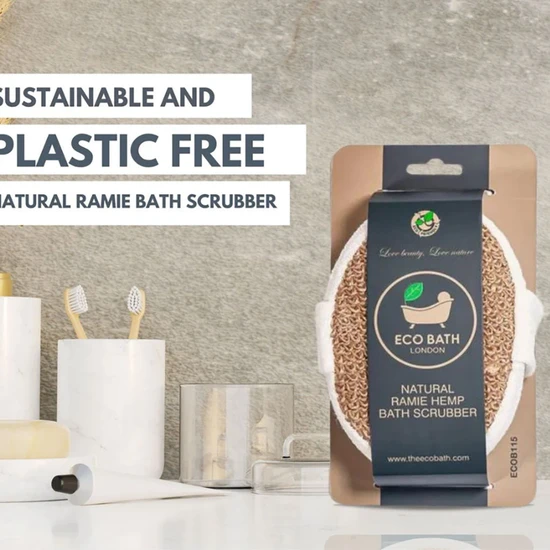 Eco Bath London Eco Bath Natural Ramie Hemp Bath Scrubber