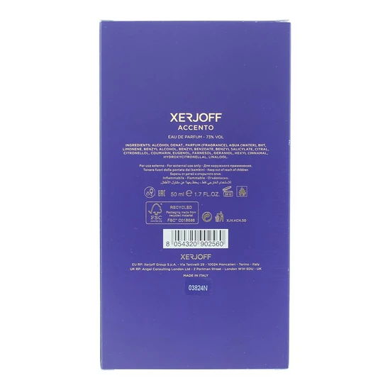 Xerjoff Accento Eau De Parfum 50ml