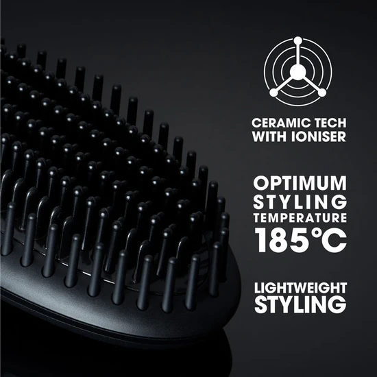 ghd Glide Smoothing Hot Brush Black