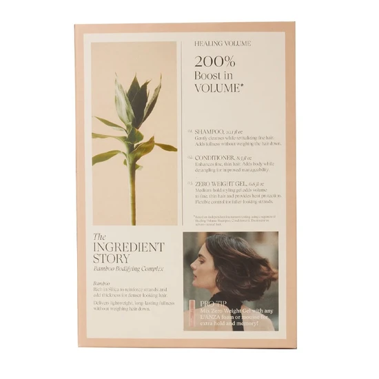 L'Anza Healing Volume Gift Set 300ml Shampoo, 250ml Conditioner & 200ml Weight Gel
