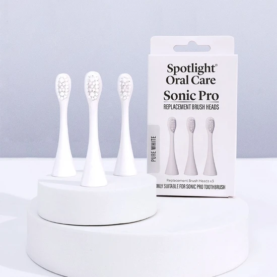 Spotlight Sonic Pro Toothbrush Replacement Heads White