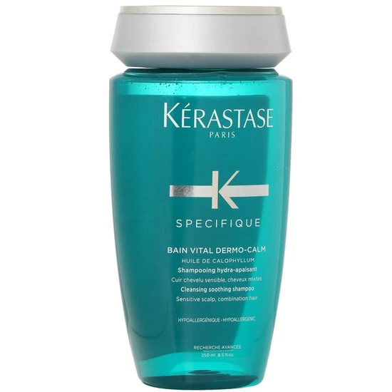 Kérastase Specifique Bain Vital Dermo-Calm Cleansing Soothing Shampoo Sensitive Scalps, Combination Hair 250ml