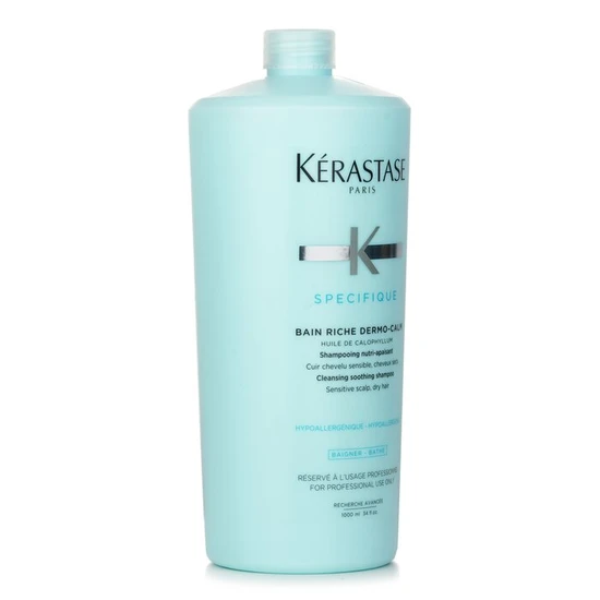 Kérastase Specifique Bain Riche Dermo-Calm Cleansing Soothing Shampoo Sensitive Scalp, Dry Hair 1000ml