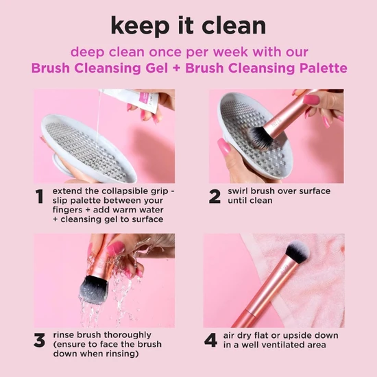 Real Techniques Au Naturale Makeup Brush Kit For Foundation 9 Piece Set