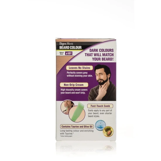Bigen Men's Beard Colour Natural Black B101