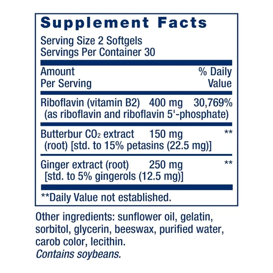 Life Extension Migra-Eeze Softgels 60 Softgels