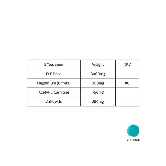Viridian D-Ribose Powder 180g