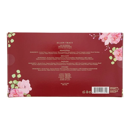 Ellen Tracy Miniatures Gift Set 11ml Brilliant Eau De Parfum + 11ml Dazzling Eau De Parfum + 11ml Dynamic Eau De Parfum + 11ml Sensational Eau De Parfum