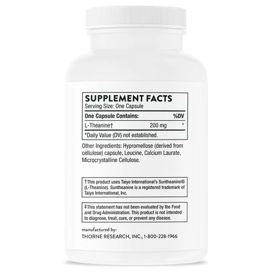 Thorne Theanine Capsules 90 Capsules