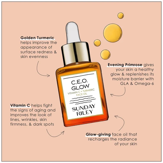 Sunday Riley C.E.O. Glow Vitamin C + Turmeric Face Oil 15ml