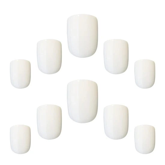 Elegant Touch Cloud White Nail With Glue 24 Nails