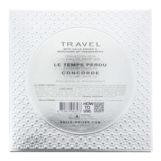 Salle Privee Le Temps Perdu/Concorde Eau De Parfum 2 x 12ml + Holder