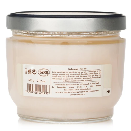 Sabon Body Scrub Rose Tea 600g