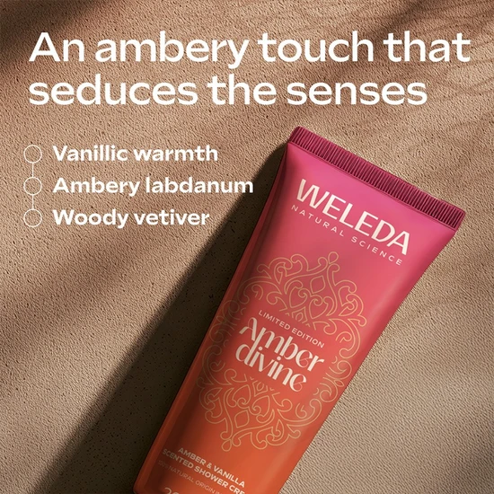 Weleda Amber Divine Shower Gel With Amber & Vanilla 200ml