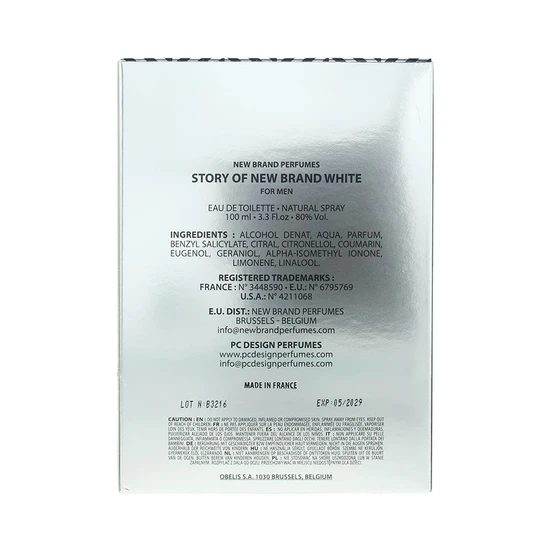 New Brand Story Of White Eau De Toilette 100ml