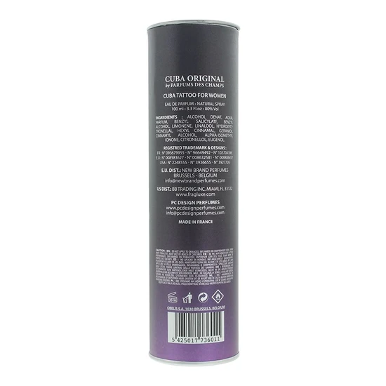 Cuba Tattoo Eau De Parfum 100ml