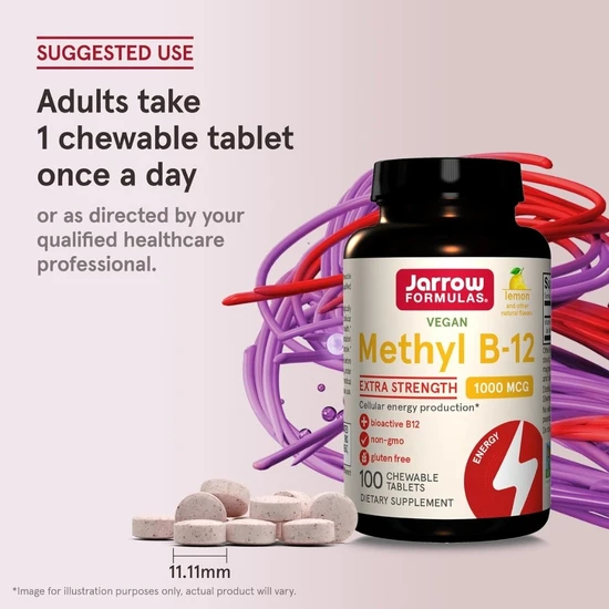 Jarrow Formulas Methyl B12 1000mcg Lozenges 100 Lozenges