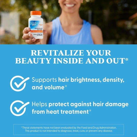 Doctor's Best Hydrolyzed Keratin 500mg Vegicaps 60 Vegicaps