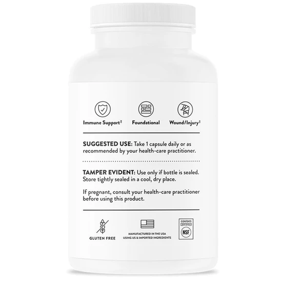 Thorne Ascorbic Acid Capsules 60 Capsules