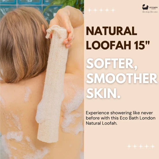 Eco Bath London Natural Loofah 15 With String