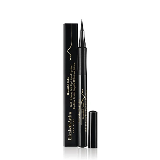 Elizabeth Arden Beautiful Colour Bold Defining Felt Tip Liquid Eyeliner Seriously Black