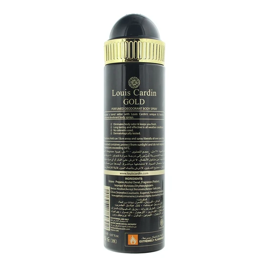 Louis Cardin Gold Femme Perfumed Deodorant Body Spray 200ml