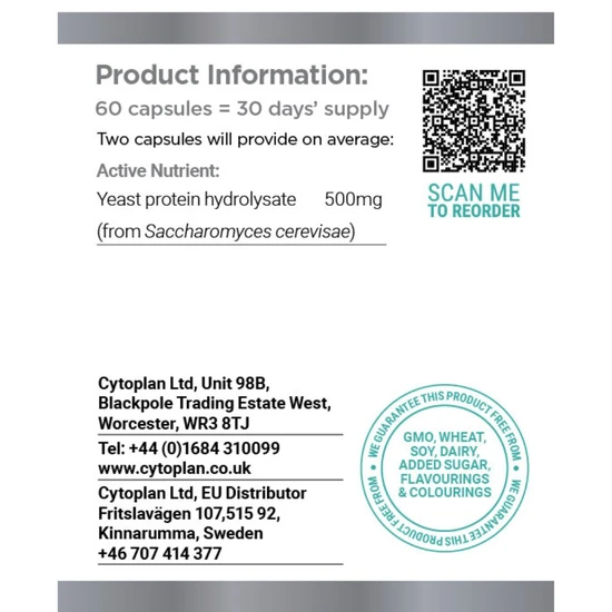 Cytoplan Satiety Support Capsules 60 Capsules