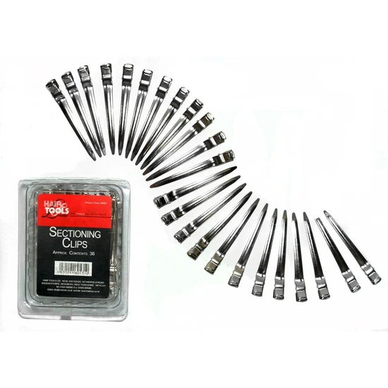 Hair Tools Metal Section Clips x36