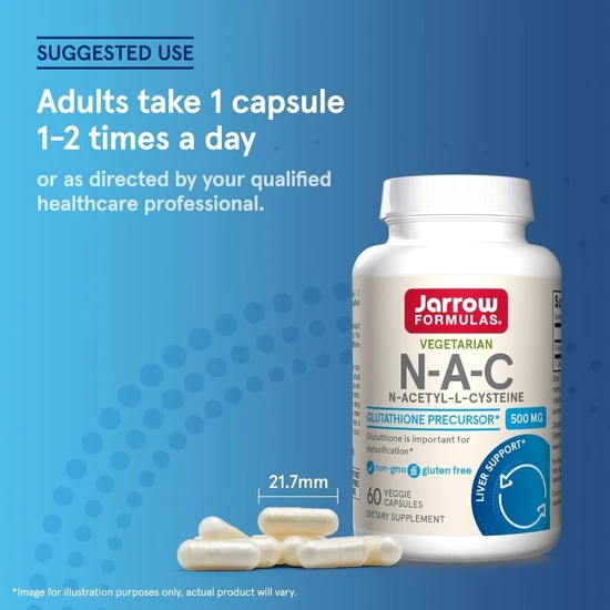 Jarrow Formulas N-A-C 500mg Capsules 60 Capsules