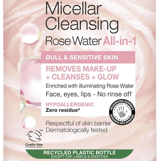 Garnier Micellar Rose Glow Cleansing Water 400ml