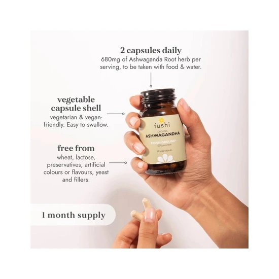 Fushi Organic Ashwagandha Capsules 60 Capsules