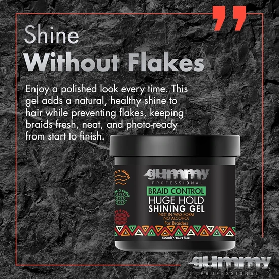 Fonex Gummy Braid Control Huge Hold Shining Gel 500ml