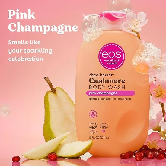 Eos Shea Better Cashmere Pink Champagne Body Wash 473ml