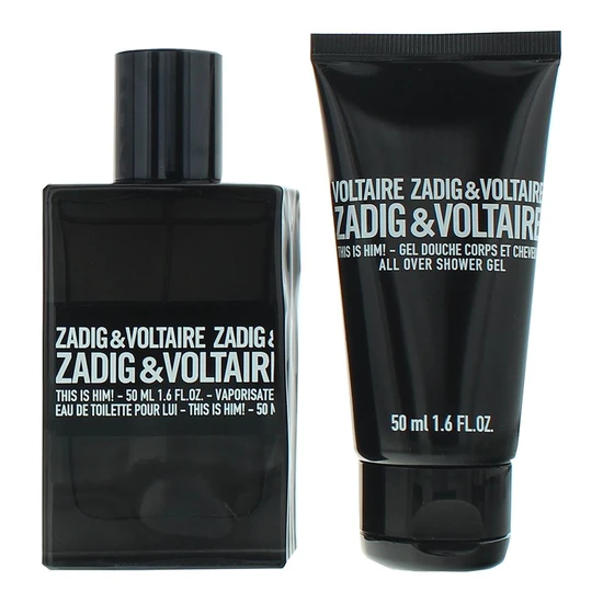 Zadig & Voltaire This Is Him! Eau De Toilette 50ml + Shower Gel 50ml Gift Set 50ml