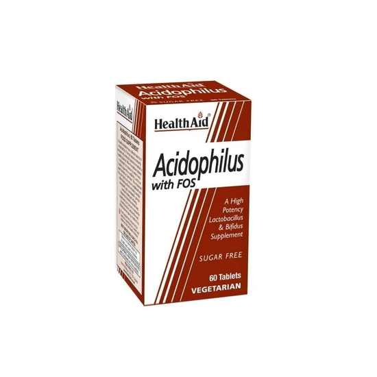 Health Aid Acidophilus 100million +FOS Tablets 60 Tablets