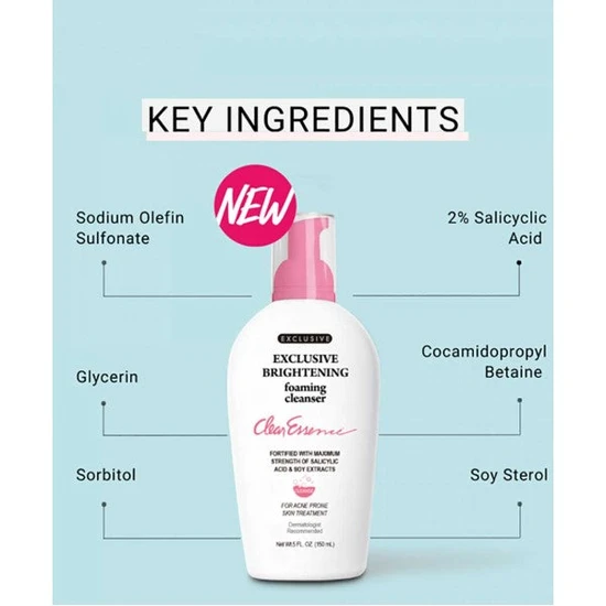 Clear Essence Exclusive Brightening Foaming Cleanser 150ml