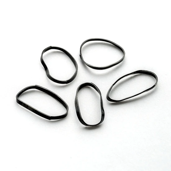 Brushworks Black Flexi Elastic Hair Bands x100