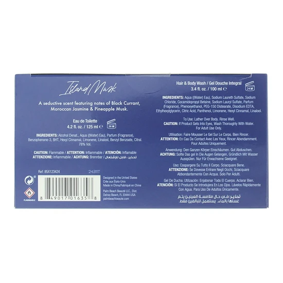 Caribbean Joe Island Musk Eau De Toilette 125ml Gift Set 125ml & 100ml Body Wash