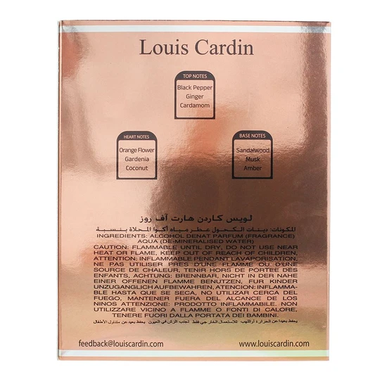 Louis Cardin Heart Of Rose Eau De Parfum 100ml
