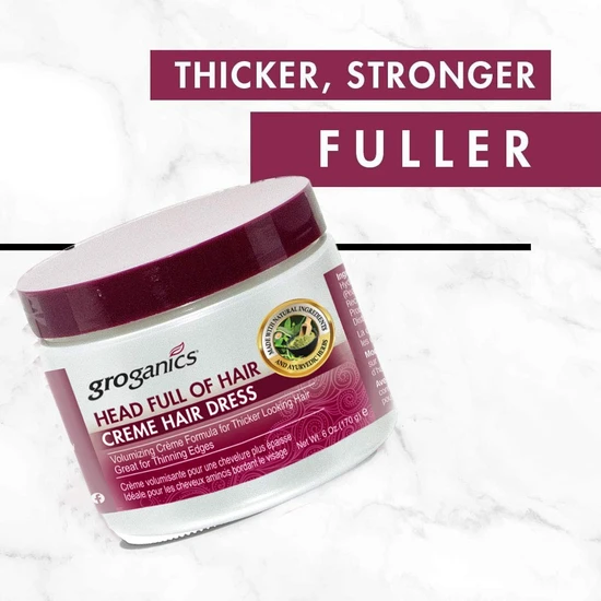 Groganics Head Full Of Hair Creme Hair Dress 6oz